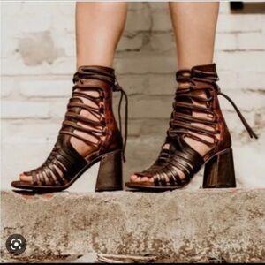 Freebird by Steven Tess Lace Up Gladiator Boots